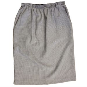 Checkered black and white skirt